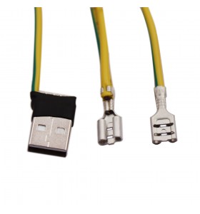 250 type terminal to usb male and 250 male terminal wire